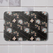 Kleurrijk Pastel Bloemmotief Vlinders Batic Patroo Badmat