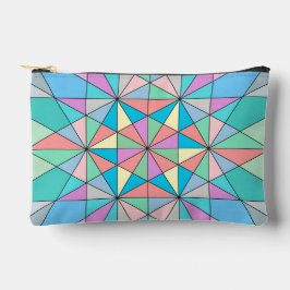 Kleurrijk Pastel Mozaïek Driehoek Ster Patroon Etui