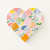 Kleurrijk Pastel Patchwork Preppy Notitieboek (Achterkant)