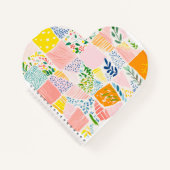 Kleurrijk Pastel Patchwork Preppy Notitieboek (Voorkant)