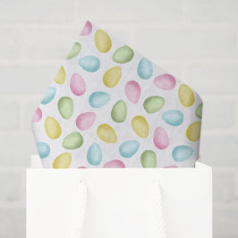Kleurrijk Pastel Waterverf Paaseieren Patroon Tissuepapier