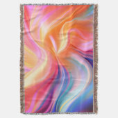 Kleurrijk Pastel Zijde Fleece Deken (Voorkant Verticaal)