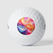 Kleurrijk Pastel Zijde Golfballen (Voorkant)