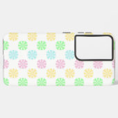 Kleurrijk pastelbloempatroon samsung galaxy hoesje (Linkerkant)