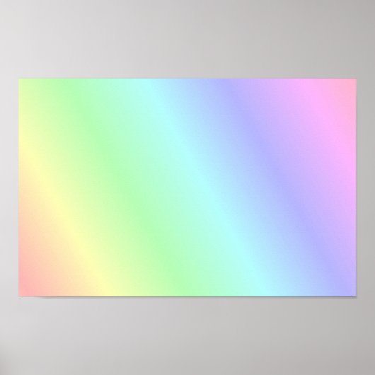 Kleurrijk pastelkleurig patroon poster (Voorkant)