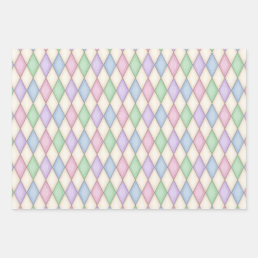 Kleurrijk Pastels Pattern Collectie Inpakpapier Vel (Voorkant 3)