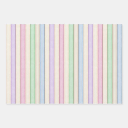 Kleurrijk Pastels Pattern Collectie Inpakpapier Vel (Voorkant)