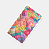 Kleurrijk Patchwork Dekbed Patroon Servet (Hoek)