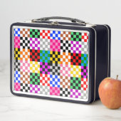 Kleurrijk Patchwork Geruit Patroonontwerp (In situ)