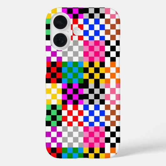 Kleurrijk Patchwork Geruit Patroonontwerp Case-Mate iPhone Case (Achterkant)