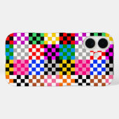 Kleurrijk Patchwork Geruit Patroonontwerp Case-Mate iPhone Case (Achterkant (horizontaal))