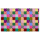 Kleurrijk Patchwork Geruit Patroonontwerp Stof (Fat Quarter)