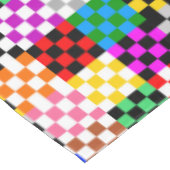 Kleurrijk Patchwork Geruit Patroonontwerp Tafelkleed (Gekanteld)