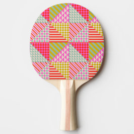 Kleurrijk Patchwork Ping Pong Tafel Tennisracket Tafeltennisbatje