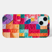Kleurrijk Patchwork Quiltpatroon Case-Mate iPhone Case (Achterkant (horizontaal))