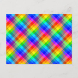 Kleurrijk patroon. De Kleuren van de regenboog Briefkaart