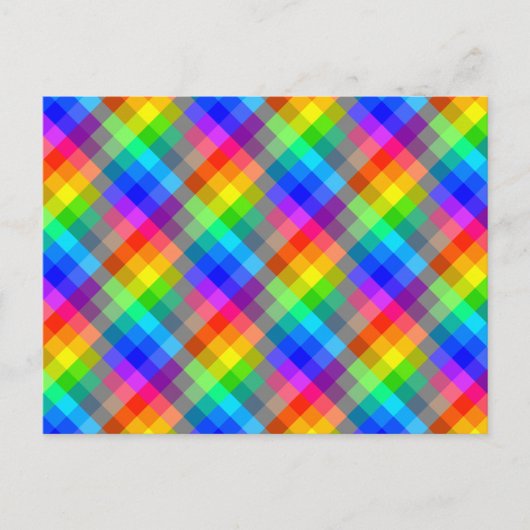Kleurrijk patroon. De Kleuren van de regenboog Briefkaart (Voorkant)