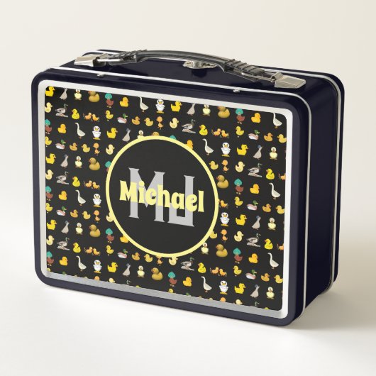 Kleurrijk patroon Eenden schattig baby dier monogr (Achterkant)