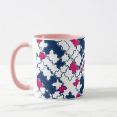 Kleurrijk patroon, elegant mok (Links)