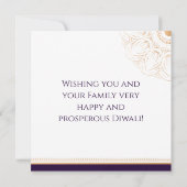 Kleurrijk patroon Happy Diwali-Kaart Kaart (Achterkant)