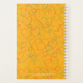 Kleurrijk patroon - Hearts Net Pumpkin Blossom Planner (Achterkant)