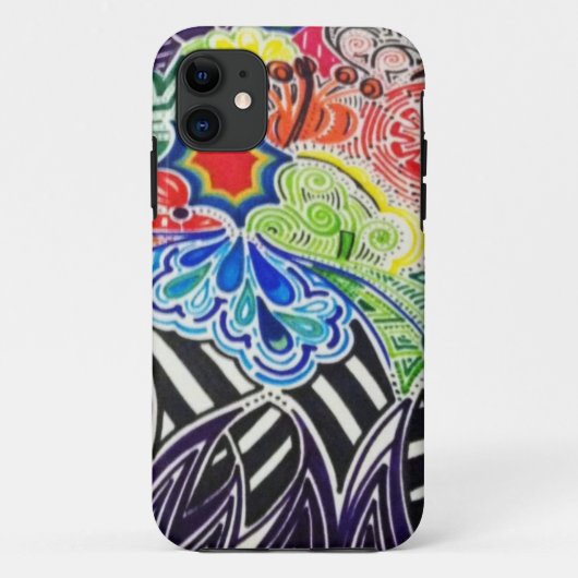 kleurrijk patroon iphone 5 hoesje (Achterkant)