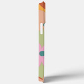 Kleurrijk patroon met groovy bloemnaam Case-Mate iPhone case (Achterkant / Rechts)