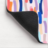 Kleurrijk patroon met penseelstreken muismat (Hoek)