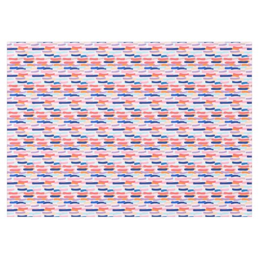 Kleurrijk patroon met penseelstreken tafelkleed (Voorkant (Horizontaal))