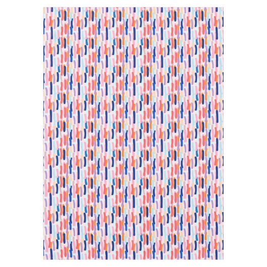 Kleurrijk patroon met penseelstreken tafelkleed (Voorkant)