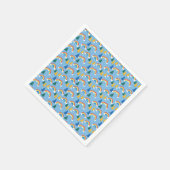 Kleurrijk patroon met regenbogen en bomen servet (Hoek)