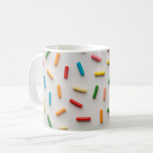 Kleurrijk patroon met regenboogspikkels koffiemok