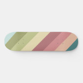 Kleurrijk patroon met Retro Stripe Persoonlijk Skateboard (Horizontaal)