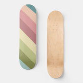 Kleurrijk patroon met Retro Stripe Persoonlijk Skateboard (Voorkant)