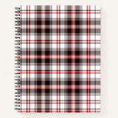 Kleurrijk patroon met rode en zwarte plaat notitieboek (Voorkant)