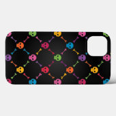 Kleurrijk patroon met schedels Case-Mate iPhone case (Achterkant (horizontaal))
