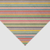 Kleurrijk patroon op bijtende bruine kraft tissuepapier (Detail)