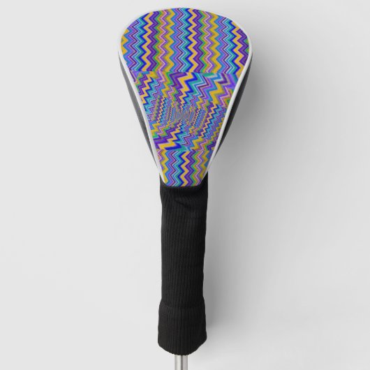 Kleurrijk patroon op golf headcover (Voorkant)
