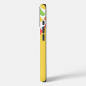 Kleurrijk patroon penseelstreek met naam Case-Mate iPhone case (Achterkant / Links)