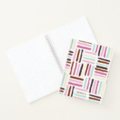 Kleurrijk patroon penseelstreken notitieboek (Binnen)