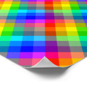 Kleurrijk patroon. Rainboogkleuren. Poster (Hoek)