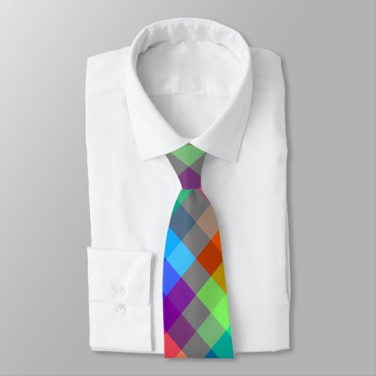 Kleurrijk patroon. Rainboogkleuren. Stropdas (Gebonden)