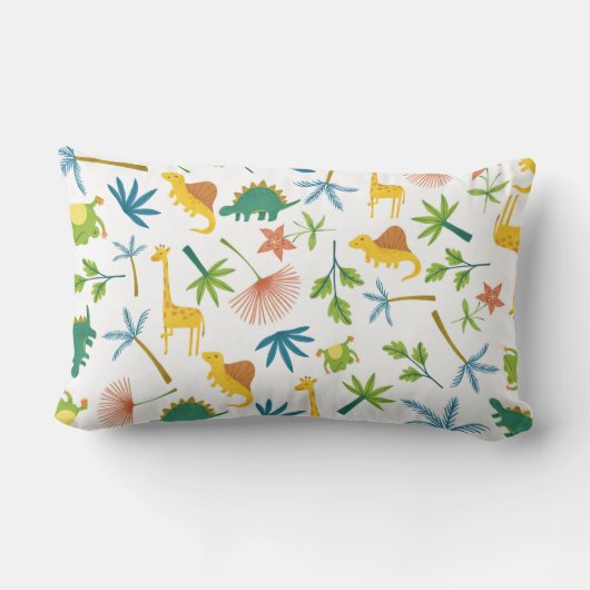 Kleurrijk patroon Safari cadeauset giraffe crèche Kussen (Achterkant)