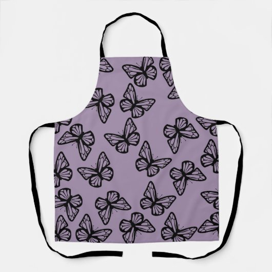 kleurrijk  patroon ter illustratie van vlinder schort (Voorkant)