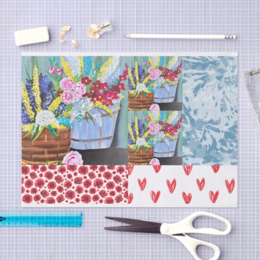 Kleurrijk Patroon Tissue Papier voor DIY (Craft)