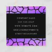 Kleurrijk patroon trim vierkante visitekaartje (Achterkant)