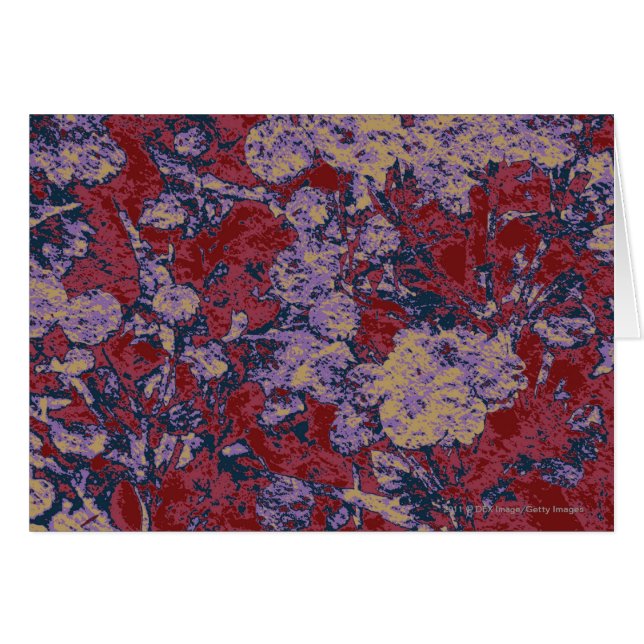 Kleurrijk patroon van blad- en bloemkamouflage (Voorkant Horizontaal)