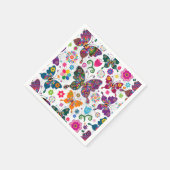 Kleurrijk patroon van buistraten en bloemen 2 servet (Hoek)
