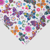 Kleurrijk patroon van buistraten en bloemen 2 tissuepapier (Detail)