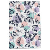 Kleurrijk patroon van de butterflies medium cadeauzakje (Voorkant)